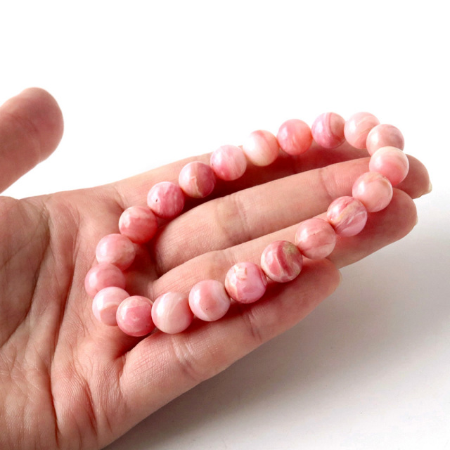 ピンクオパール ブレスレット レディース 10mm 10月 誕生石 天然石 パワーストーン 1点物 Pink Opal 蛋白石
