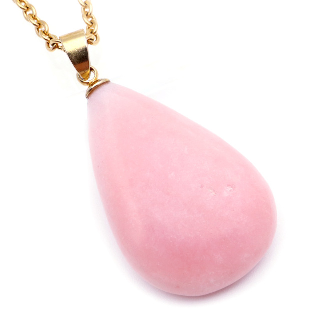 ピンクオパール ペンダント 天然石 ネックレス 1点もの 蛋白石 パワーストーン Pink Opal