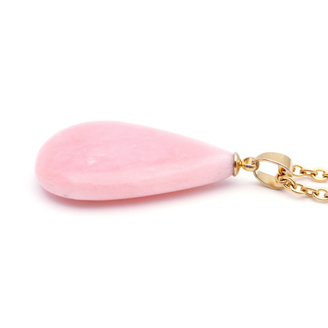 ピンクオパール ペンダント 天然石 ネックレス 1点もの 蛋白石 パワーストーン Pink Opal