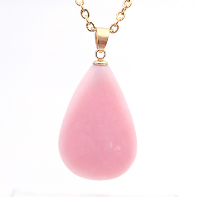 ピンクオパール ペンダント 天然石 ネックレス 1点もの 蛋白石 パワーストーン Pink Opal