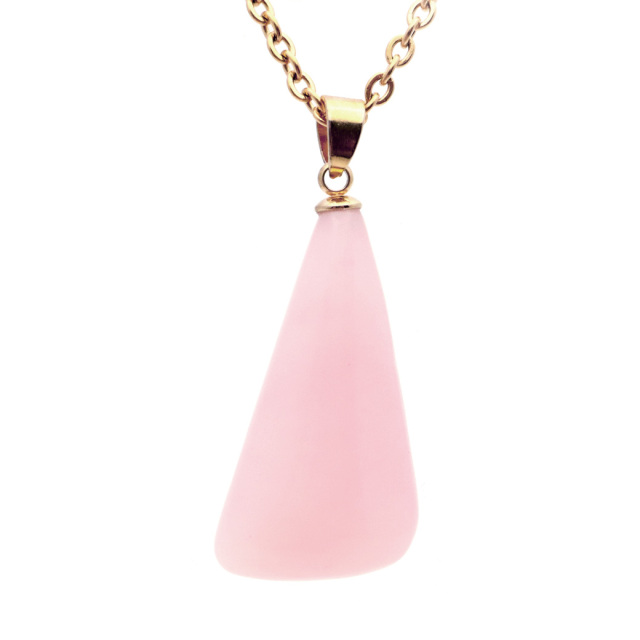 ピンクオパール ペンダント 天然石 ネックレス 1点もの 蛋白石 パワーストーン Pink Opal