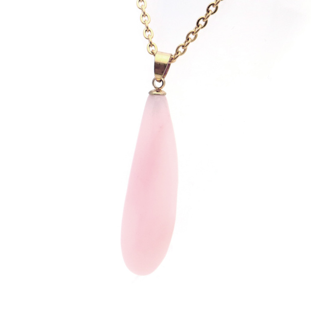 ピンクオパール ペンダント 天然石 ネックレス 1点もの 蛋白石 パワーストーン Pink Opal