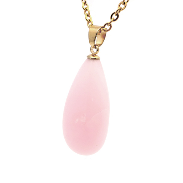 ピンクオパール ペンダント 天然石 ネックレス 1点もの 蛋白石 パワーストーン Pink Opal