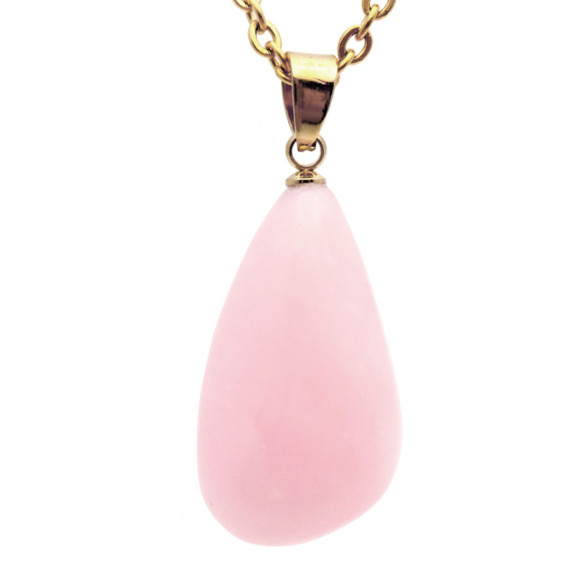 ピンクオパール ペンダント 天然石 ネックレス 1点もの 蛋白石 パワーストーン Pink Opal