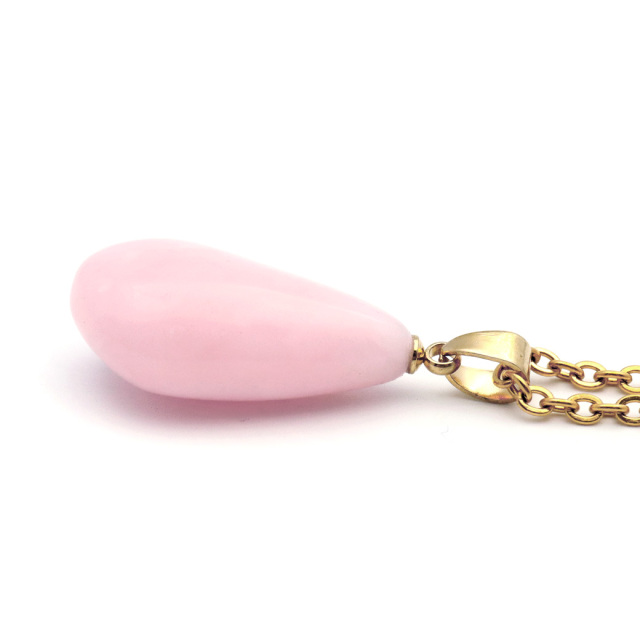 ピンクオパール ペンダント 天然石 ネックレス 1点もの 蛋白石 パワーストーン Pink Opal
