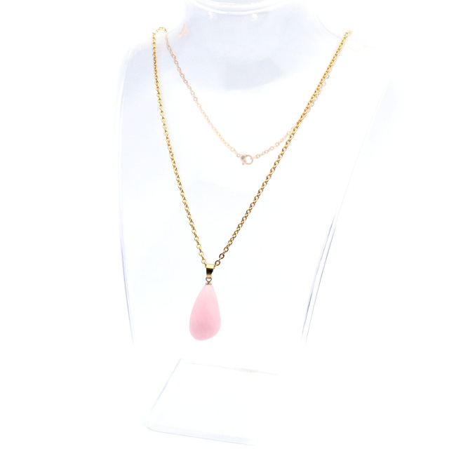 ピンクオパール ペンダント 天然石 ネックレス 1点もの 蛋白石 パワーストーン Pink Opal