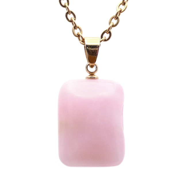 ピンクオパール ペンダント トップ 首飾り 天然石 ネックレス 1点もの 蛋白石 パワーストーン Pink Opal 10月 誕生石 スピリチュアル