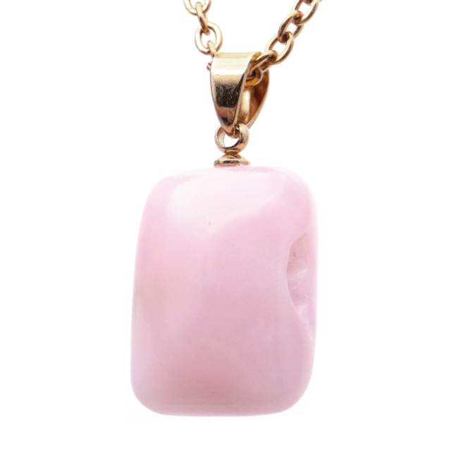 ピンクオパール ペンダント トップ 首飾り 天然石 ネックレス 1点もの 蛋白石 パワーストーン Pink Opal 10月 誕生石 スピリチュアル