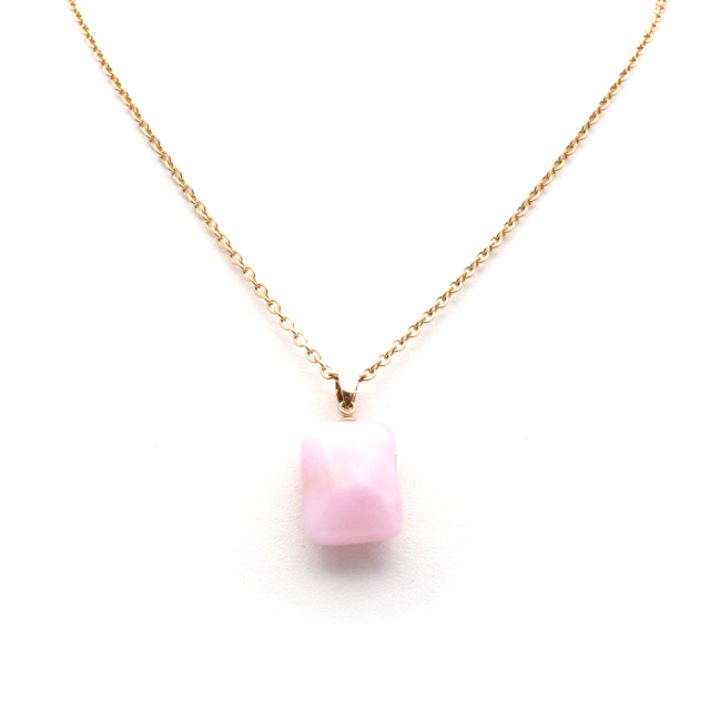 ピンクオパール ペンダント トップ 首飾り 天然石 ネックレス 1点もの 蛋白石 パワーストーン Pink Opal 10月 誕生石 スピリチュアル