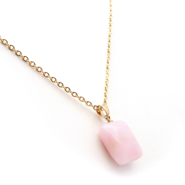 ピンクオパール ペンダント トップ 首飾り 天然石 ネックレス 1点もの 蛋白石 パワーストーン Pink Opal 10月 誕生石 スピリチュアル
