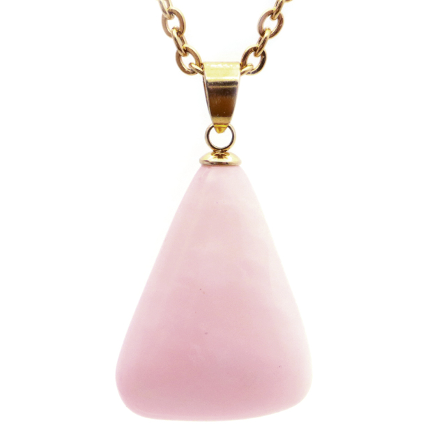 ピンクオパール ペンダント トップ 首飾り 天然石 ネックレス 1点もの 蛋白石 パワーストーン Pink Opal 10月 誕生石 スピリチュアル