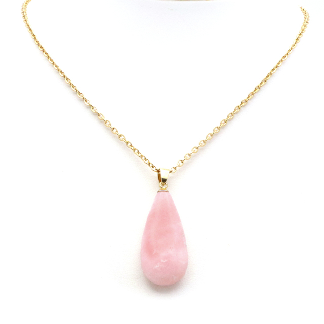 ピンクオパール ペンダント トップ 首飾り 天然石 ネックレス 1点もの 蛋白石 パワーストーン Pink Opal 10月 誕生石 スピリチュアル