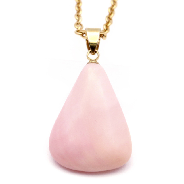 ピンクオパール ペンダント トップ 首飾り 天然石 ネックレス 1点もの 蛋白石 パワーストーン Pink Opal 10月 誕生石 スピリチュアル