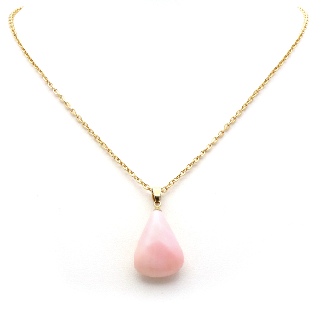 ピンクオパール ペンダント トップ 首飾り 天然石 ネックレス 1点もの 蛋白石 パワーストーン Pink Opal 10月 誕生石 スピリチュアル