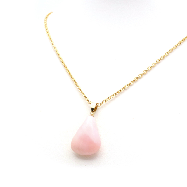 ピンクオパール ペンダント トップ 首飾り 天然石 ネックレス 1点もの 蛋白石 パワーストーン Pink Opal 10月 誕生石 スピリチュアル