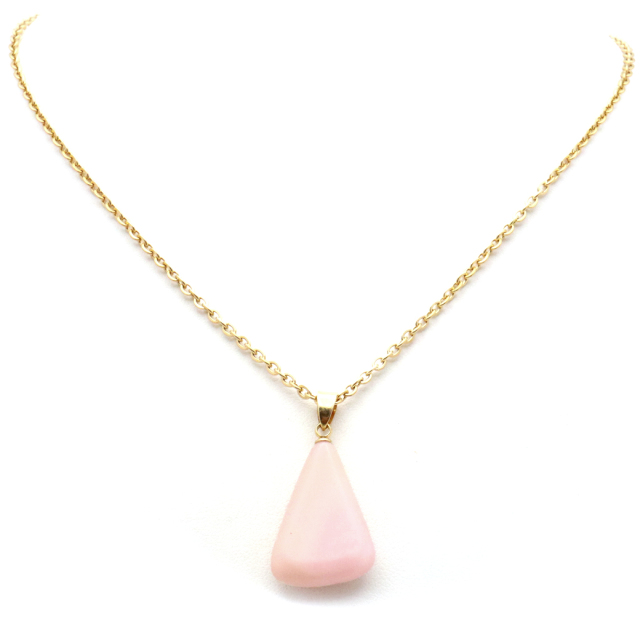 ピンクオパール ペンダント トップ 首飾り 天然石 ネックレス 1点もの 蛋白石 パワーストーン Pink Opal 10月 誕生石 スピリチュアル