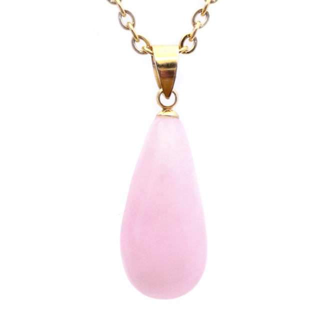 ピンクオパール ペンダント トップ 首飾り 天然石 ネックレス 1点もの 蛋白石 パワーストーン Pink Opal 10月 誕生石 スピリチュアル