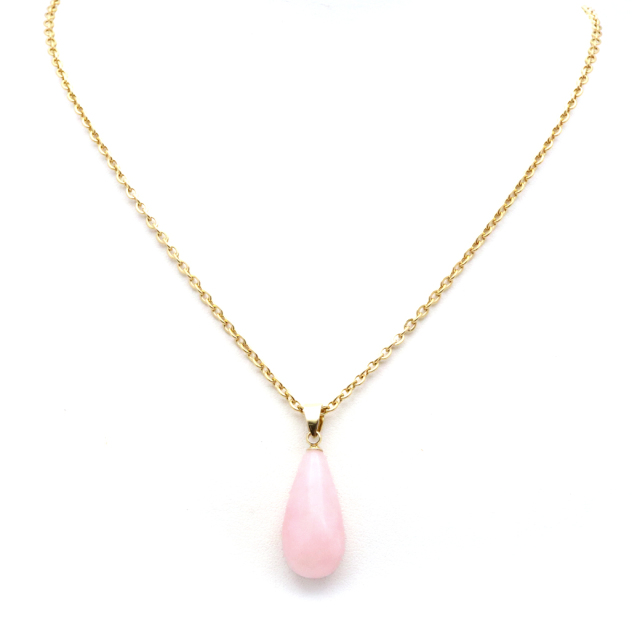 ピンクオパール ペンダント トップ 首飾り 天然石 ネックレス 1点もの 蛋白石 パワーストーン Pink Opal 10月 誕生石 スピリチュアル