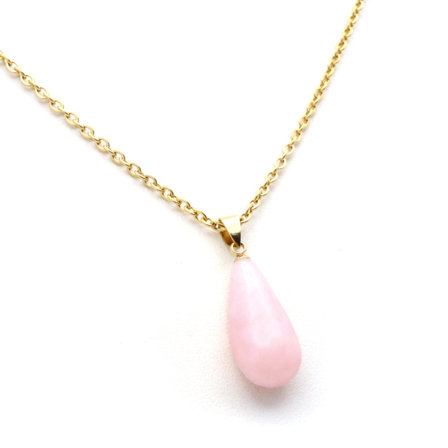 ピンクオパール ペンダント トップ 首飾り 天然石 ネックレス 1点もの 蛋白石 パワーストーン Pink Opal 10月 誕生石 スピリチュアル