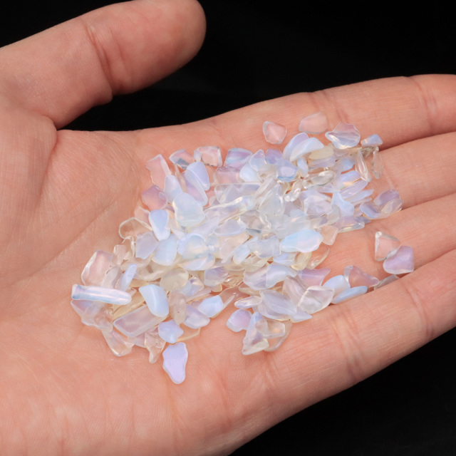 人工 オパール さざれ石 100g 遊色効果 ミルキー opal パワーストーン