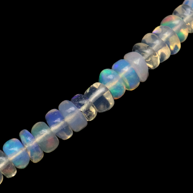 プレシャスオパール ネックレス エチオピア産 天然石 Silver925 10月