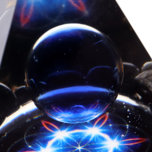 オルゴナイト ピラミッド オブシディアン さざれ 黒曜石 orgonite