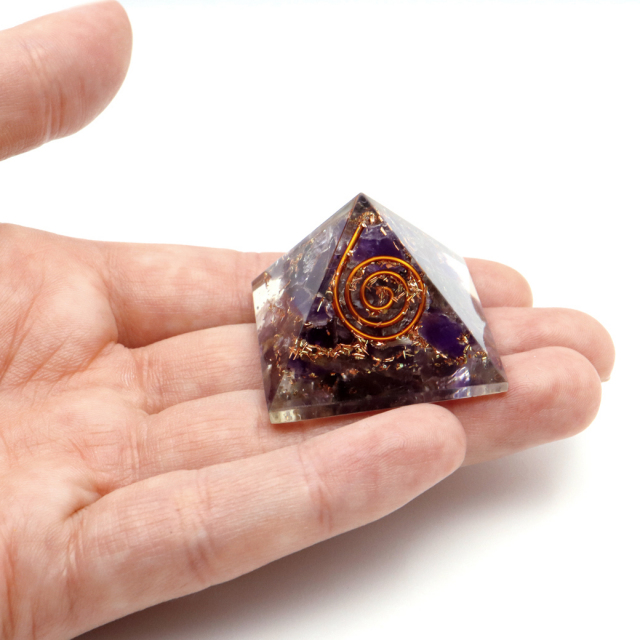 アメジスト 使用 オルゴナイト ピラミッド 大人気 スピリチュアル