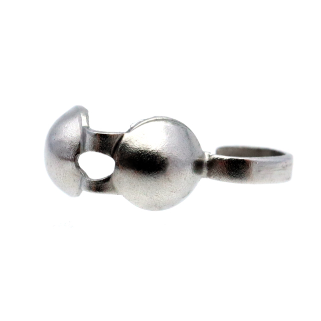 ボールチップ 約20個売り ステンレス製 シルバー ゴールド アクセサリー パーツ ネックレス 制作 ヒモ留め 金具 材料