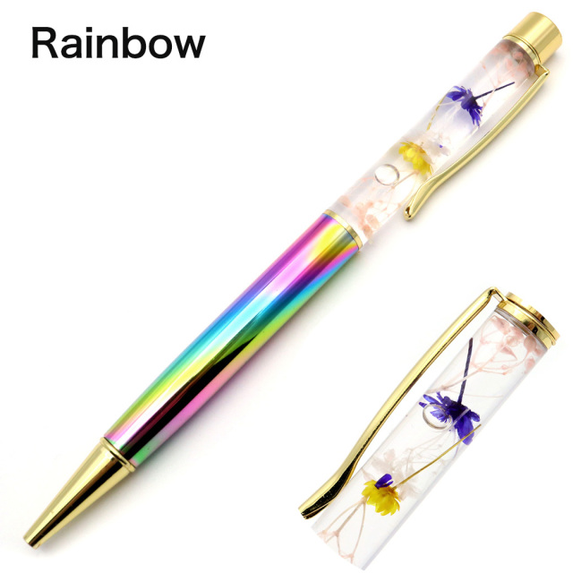 最安値に挑戦！ハーバリウム ボールペン 太さ1.0mm 選べる 10種類のカラー 専用ケース付 花 フラワー