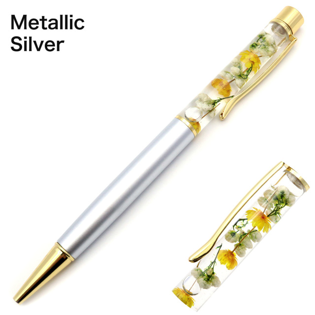 最安値に挑戦！ハーバリウム ボールペン 太さ1.0mm 選べる 10種類のカラー 専用ケース付 花 フラワー