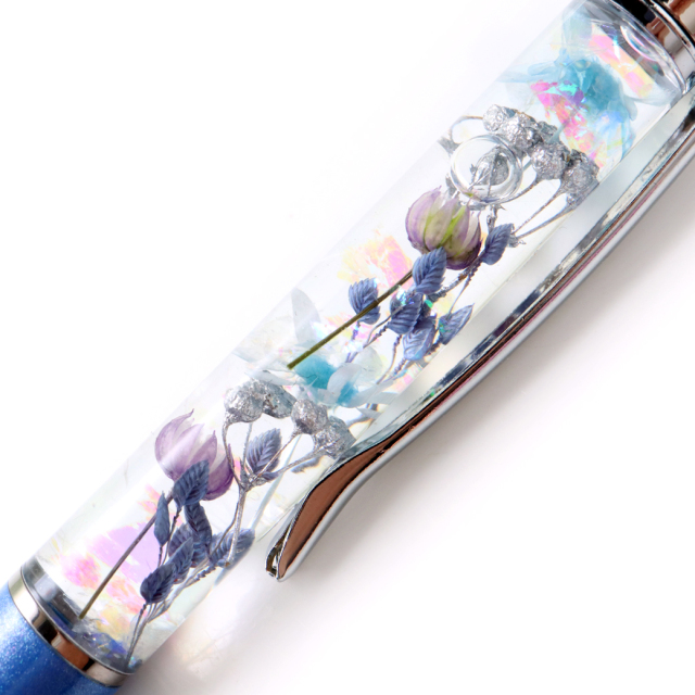 ハーバリウム ボールペン 印鑑付き 太さ1.0mm 専用ケース付 花 フラワー プレゼント