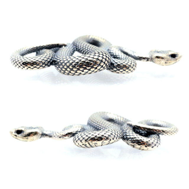 スネーク ペンダント ネックレス SILVER925 ペンダント トップ 金属アレルギー対応 へび 蛇 爬虫類 おしゃれ かっこいい