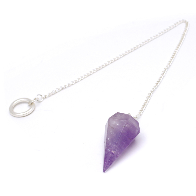 ペンデュラム アメジスト 紫水晶 ダウジング 天然石 ヒーリング フーチ 振り子 2月 誕生石 パワーストーン Amethyst