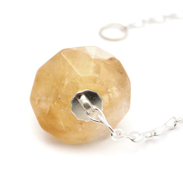 ペンデュラム シトリン 黄水晶 ダウジング 天然石 ヒーリング フーチ 振り子 11月 誕生石 パワーストーン Citrine