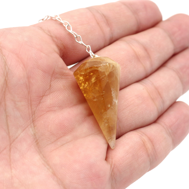 ペンデュラム シトリン 黄水晶 ダウジング 天然石 ヒーリング フーチ 振り子 11月 誕生石 パワーストーン Citrine