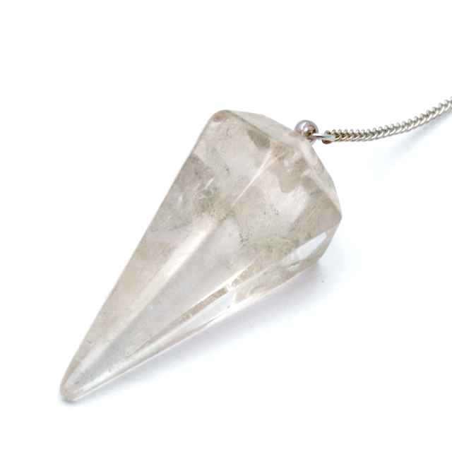 ペンデュラム 水晶 クリスタルクォーツ ダウジング 天然石 ヒーリング フーチ 振り子 4月 誕生石 パワーストーン Crystal