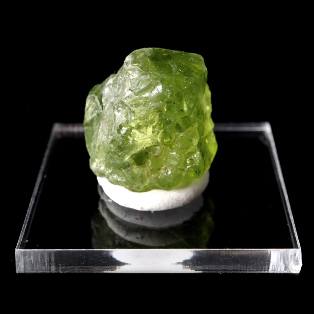 ペリドット 原石 アリゾナ州産 1点もの 宝石質 加工用 台付き 標本 ツーソン展示会商品 橄欖石 鉱物 結晶 天然石 8月 誕生石