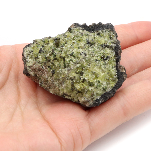 ペリドット 原石 ノルウェー産 1点もの 母岩付き 標本 ツーソン展示会商品 橄欖石 鉱物 結晶 天然石