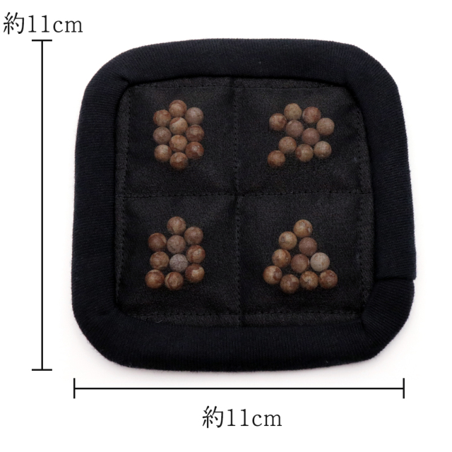 姫川薬石 6mm玉入り 枕パッド ミニサイズ 腰など患部にも使用可能 健康グッズ 糸魚川産 自社生産