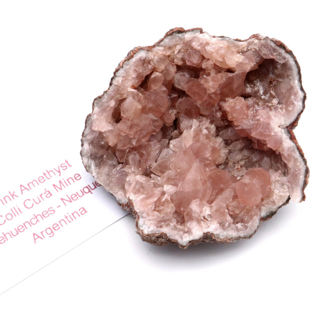 ピンクアメジスト 原石 アルゼンチン産 ツーソン展示会商品 ジオード 天然石 クラスター 置き物 原石 インテリア 鉱物 オブジェ
