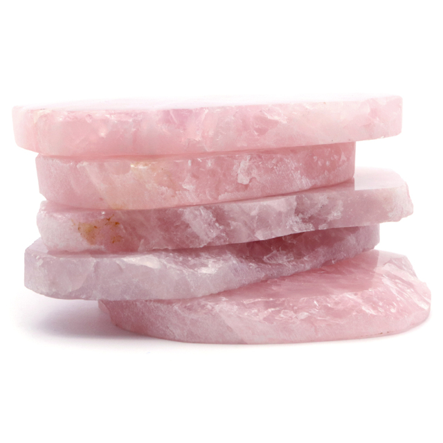 ローズクォーツ スライス 原石 ナチュラル 浄化 プレート ブラジル産
