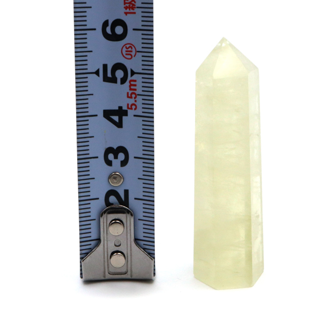 レモンクォーツ 六角柱 ポイント Sサイズ 高さ 5cm前後 1個売り 天然石 水晶 ポリッシュ 研磨磨き 原石 鉱物