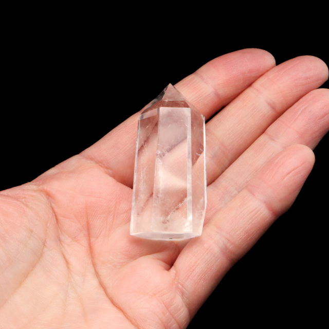 天然 水晶 六角柱 ポイント Sサイズ 高さ 5cm前後 1個売り 研磨磨き