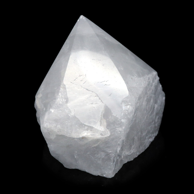 水晶 ポイント 底切り ロッククリスタル 原石 ブラジル産 天然石 1点物 パワーストーン 浄化 ヒーリング 置き物 4月 誕生石