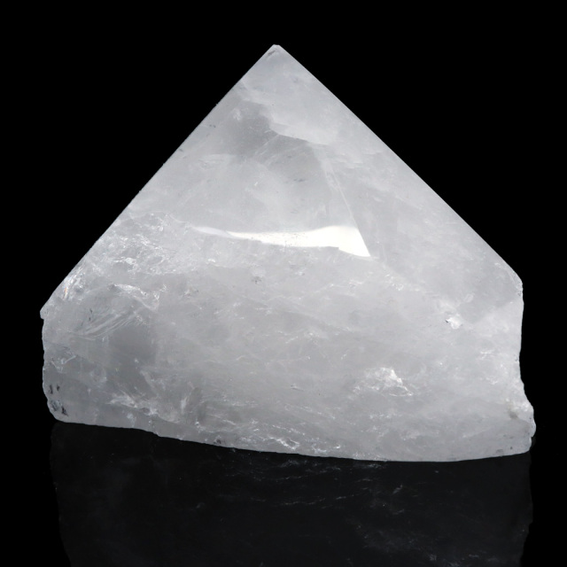 水晶 ポイント 底切り ロッククリスタル 原石 ブラジル産 天然石 1点物 パワーストーン 浄化 ヒーリング 置き物 4月 誕生石