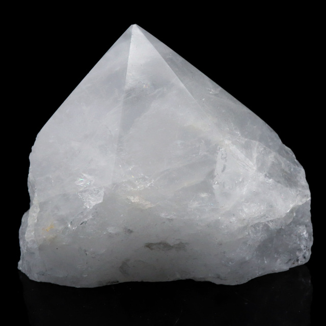 水晶 ポイント 底切り ロッククリスタル 原石 ブラジル産 天然石 1点物 パワーストーン 浄化 ヒーリング 置き物 4月 誕生石