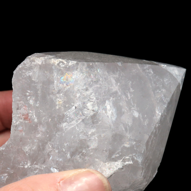 水晶 ポイント 底切り ロッククリスタル 原石 ブラジル産 天然石 1点物 パワーストーン 浄化 ヒーリング 置き物 4月 誕生石