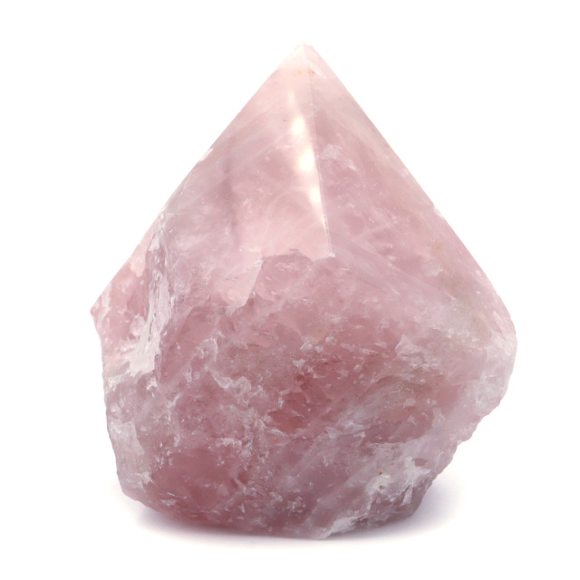 ローズクォーツクラスター原石 鉱物標本（希少】結晶体 ローズクォーツ  