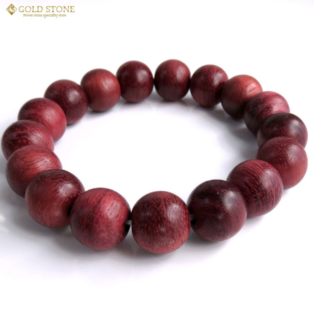 神秘的な紫色の木 ブラジル産 パープルハート ブレスレット13mm 桐箱付き 