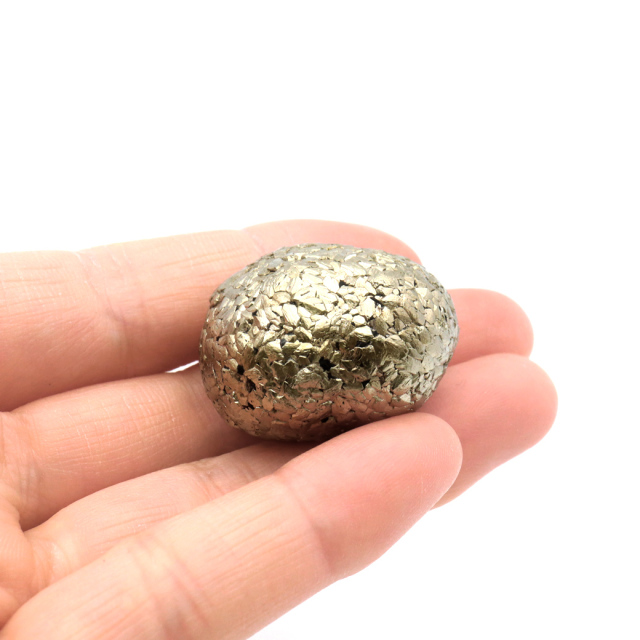 パイライト 原石 たまご型 球 丸玉 自然が生み出した形状 ペルー産 1点もの ツーソン展示会商品 黄鉄鉱 pyrite